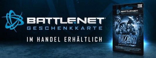 Battle.Net Geschenkkarte nun auch in Europa verfügbar
