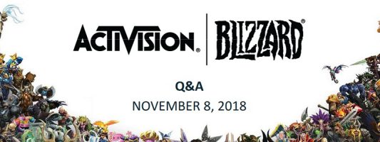 Blizzard: Der Earnings Call für das dritte Quartal 2018